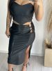 saia midi adriele preto