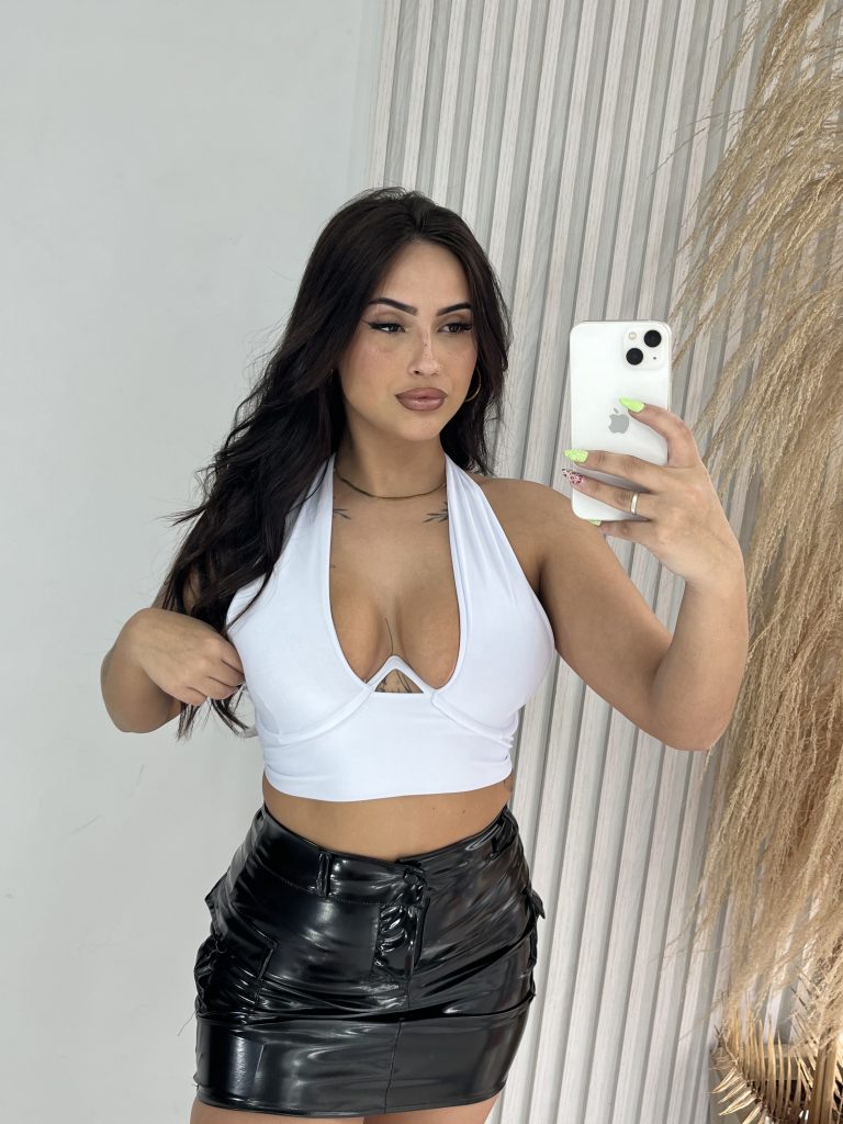 cropped geise branco