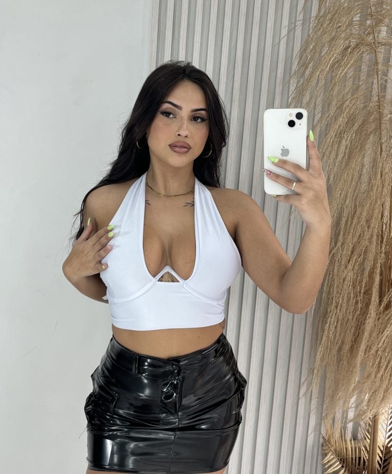 cropped geise branco