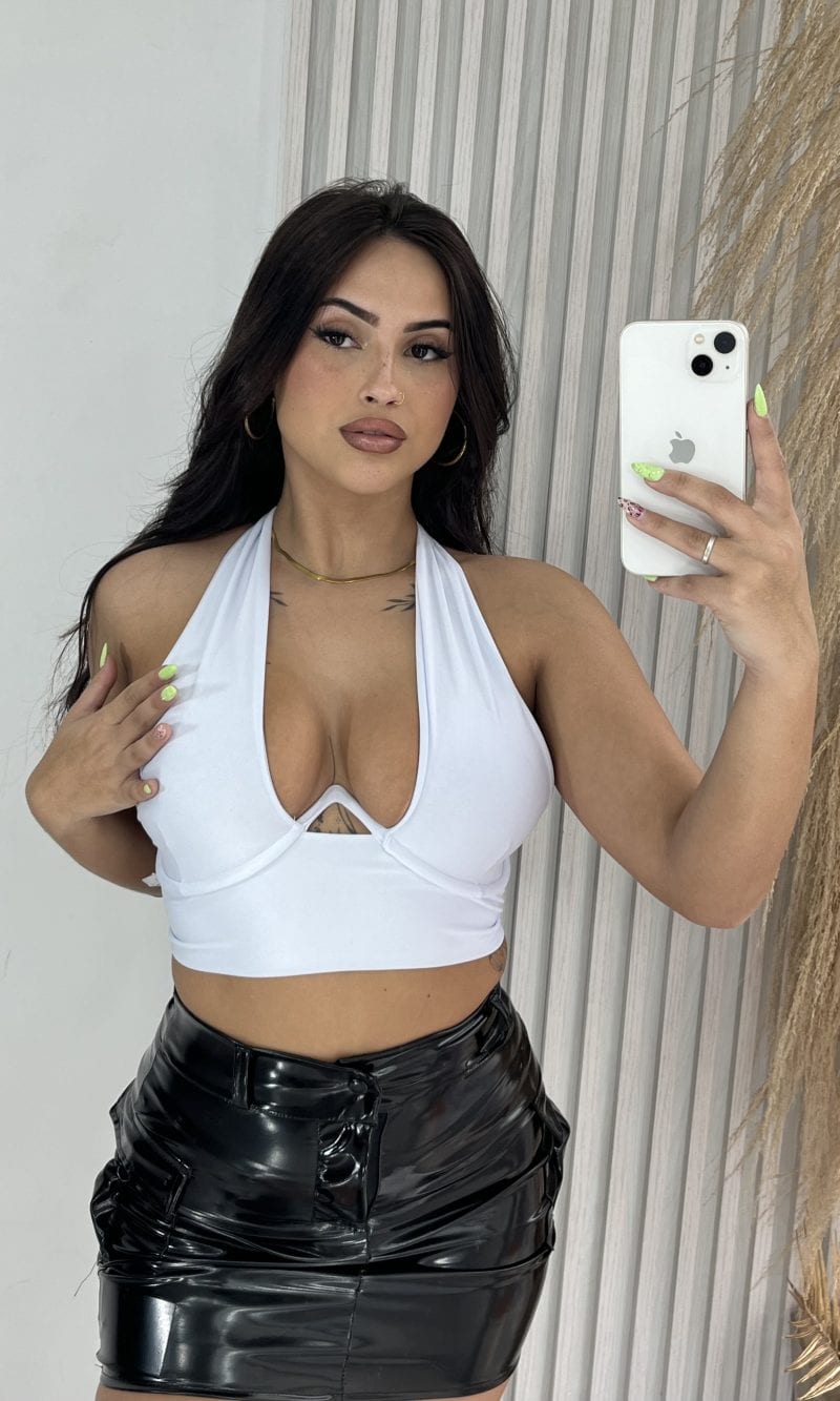 cropped geise branco