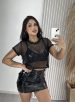 cropped arrastão agnes preto
