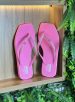 chinelo bico quadrado glitter rosa chiclete ramarim 241233