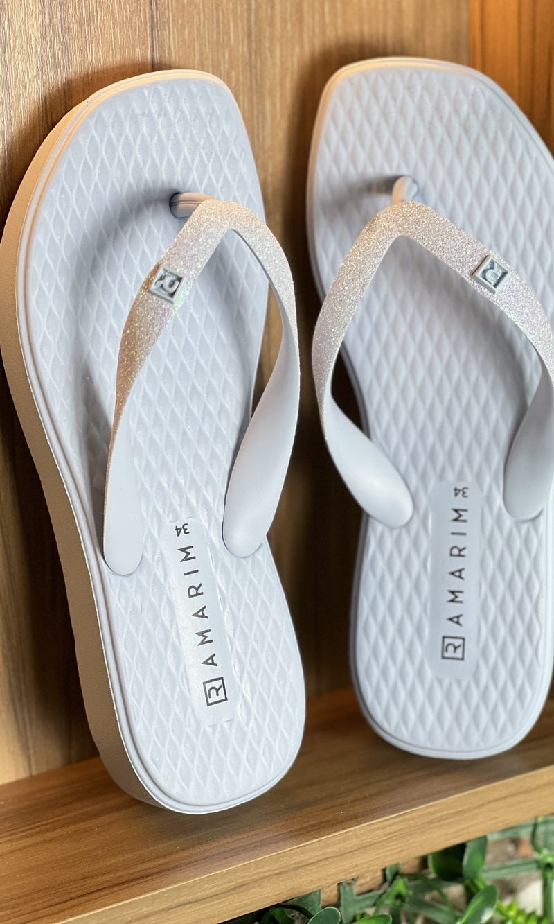 chinelo plataforma solarize branco ramarim 24 8202