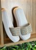 chinelo alto strass branco