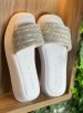 chinelo alto strass branco