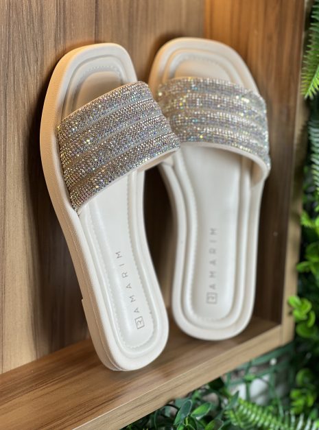 chinelo rasteirinha off white ramarim 24 20231