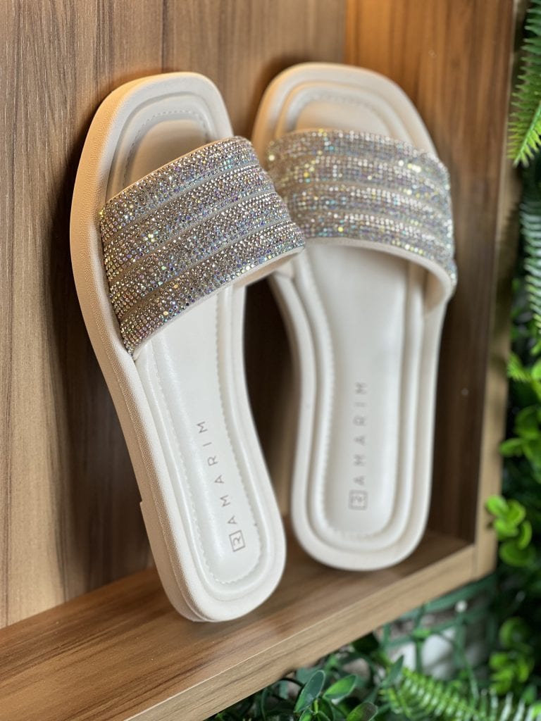 chinelo rasteirinha off white ramarim 24 20231