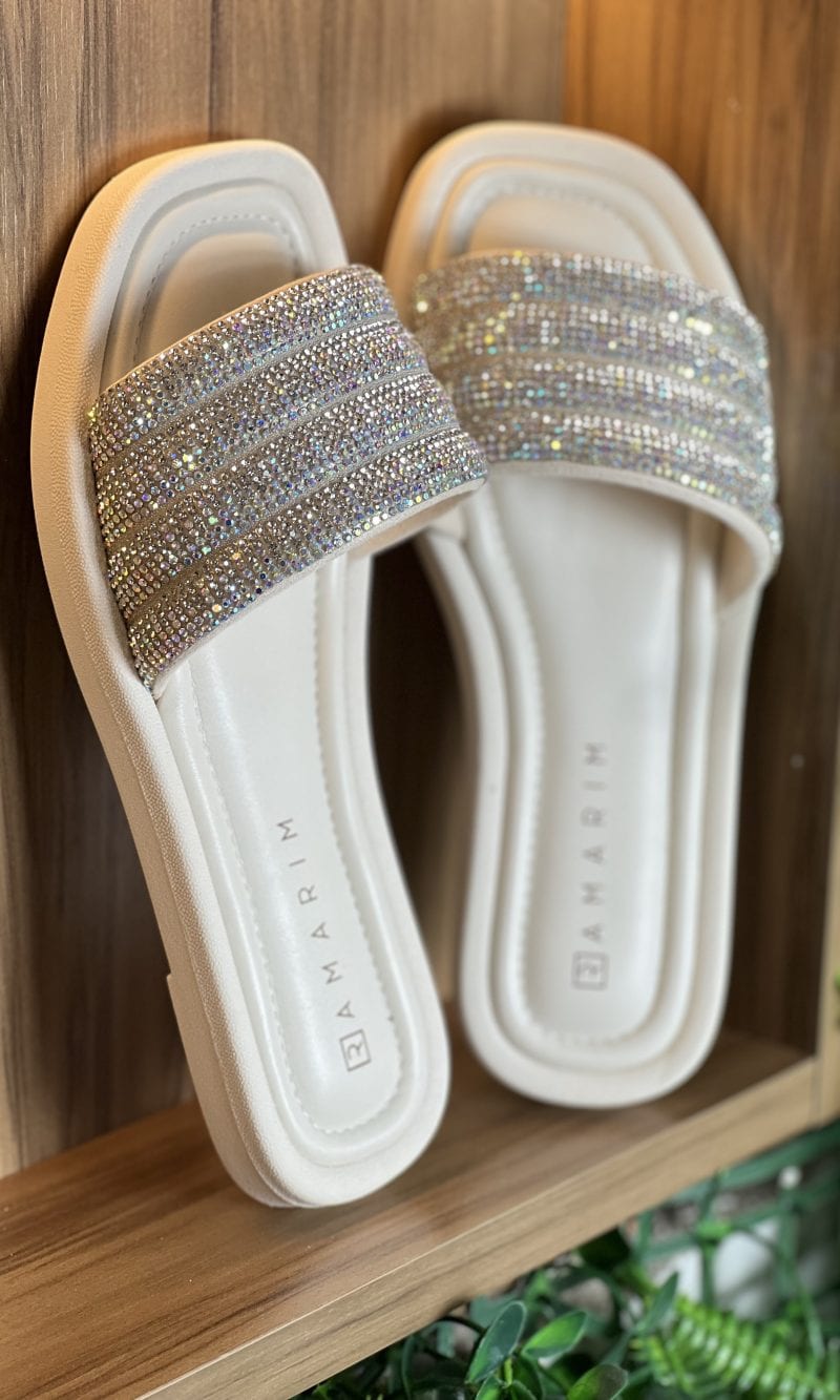 chinelo rasteirinha off white ramarim 24 20231