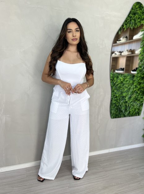calça pantalona adelia branco