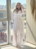 vestido longo aurora branco