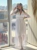 vestido longo aurora branco