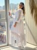 vestido longo aurora branco