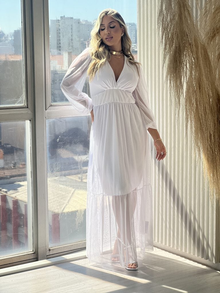 vestido longo aurora branco vestido longo aurora branco