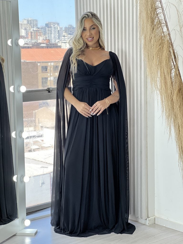 vestido longo keisha preto