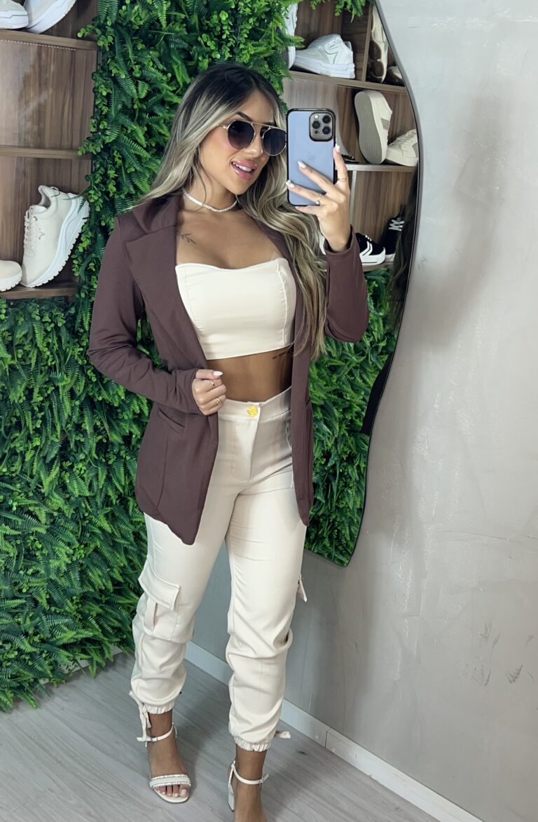 maxi blazer júlia marrom