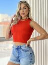 cropped regata brenda vermelho