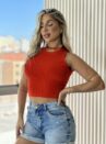 cropped regata brenda vermelho