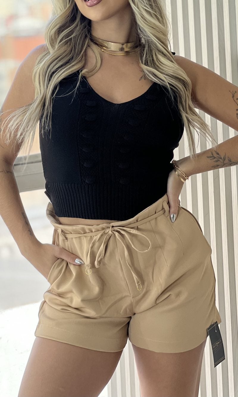 short alfaiataria nala bege