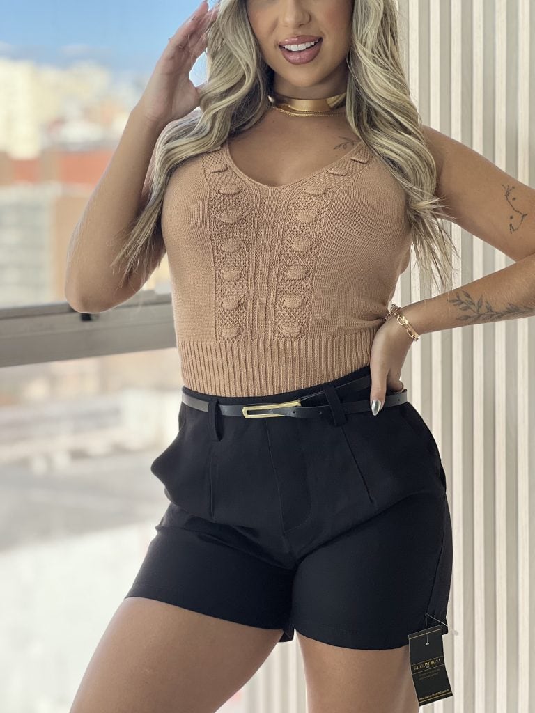 short camélia preto short camélia preto
