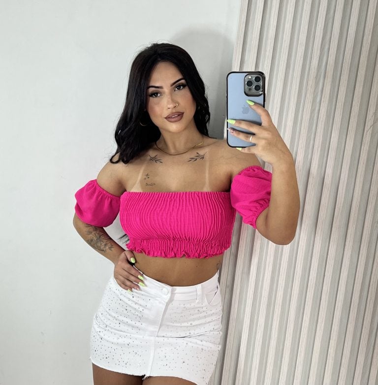 cropped ana rosa neon