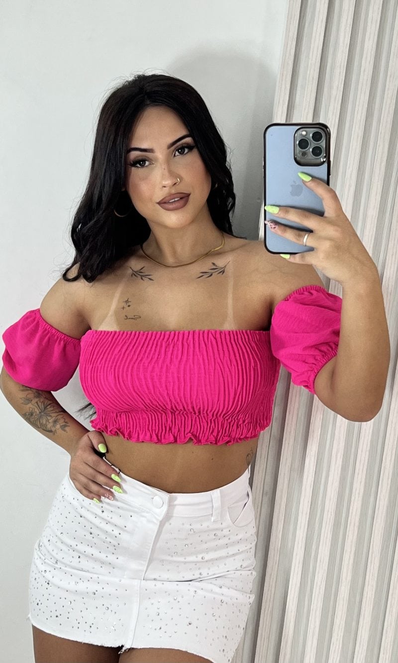 cropped ana rosa neon