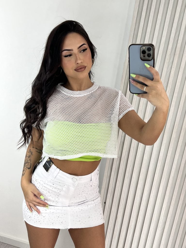 cropped arrastão agnes branco cropped arrastão agnes branco