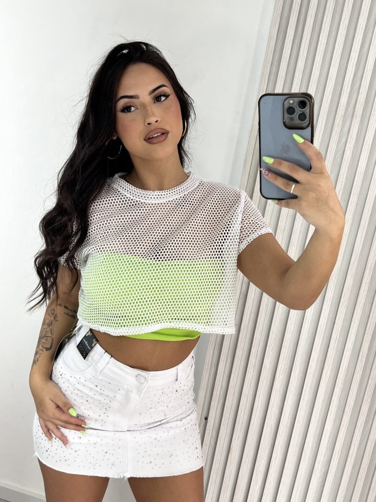 cropped arrastão agnes branco cropped arrastão agnes branco