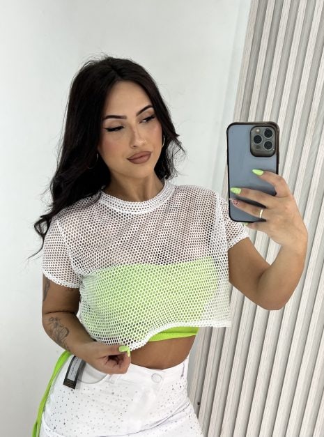 cropped arrastão agnes branco