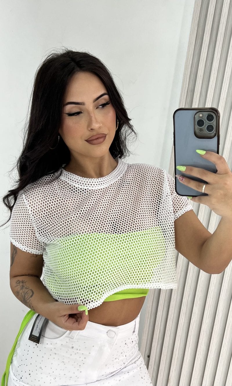 cropped arrastão agnes branco