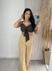 cropped gio listrado preto