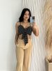 cropped gio listrado preto