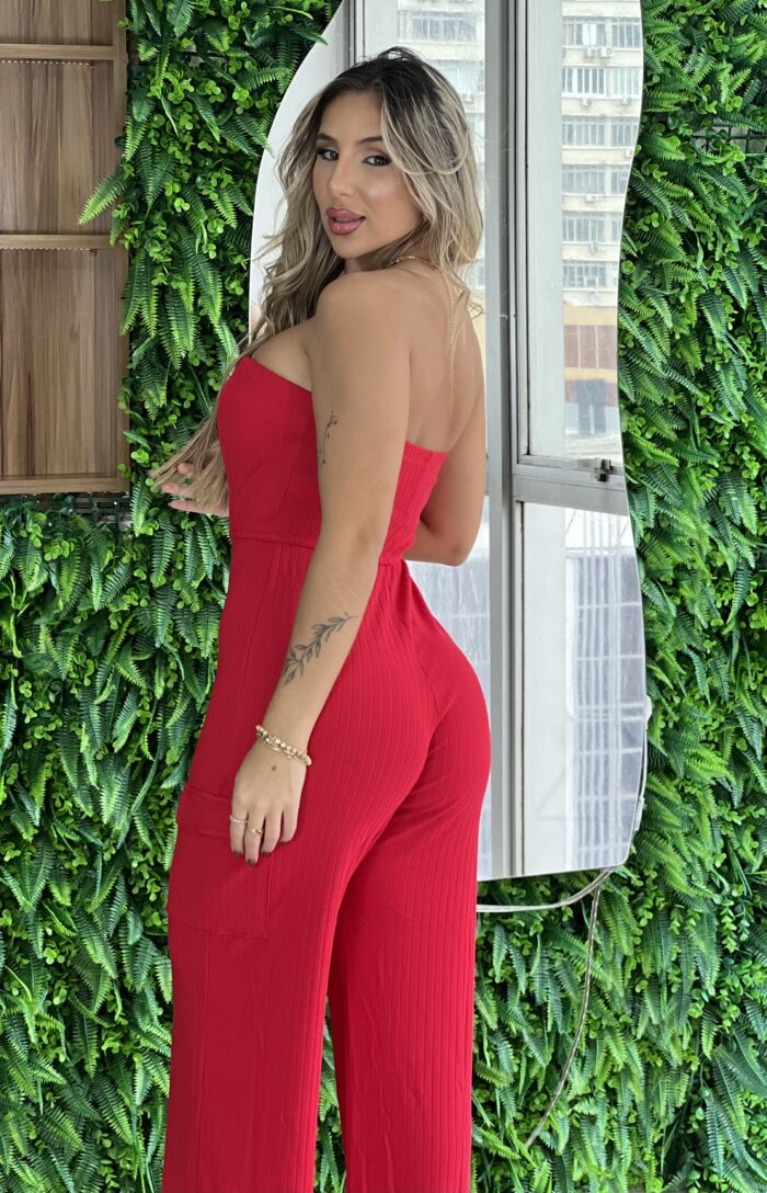 macacao longo adriely vermelho macacao longo adriely vermelho