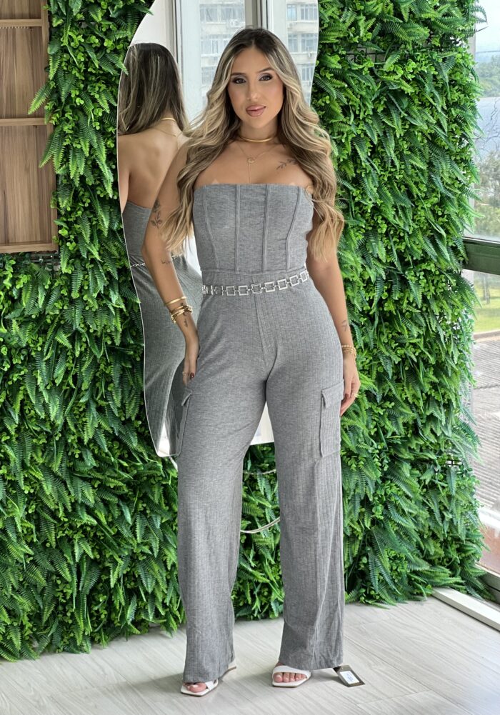 macacao longo adriely cinza