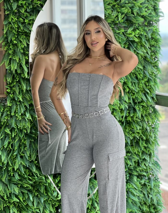 macacao longo adriely cinza macacao longo adriely cinza