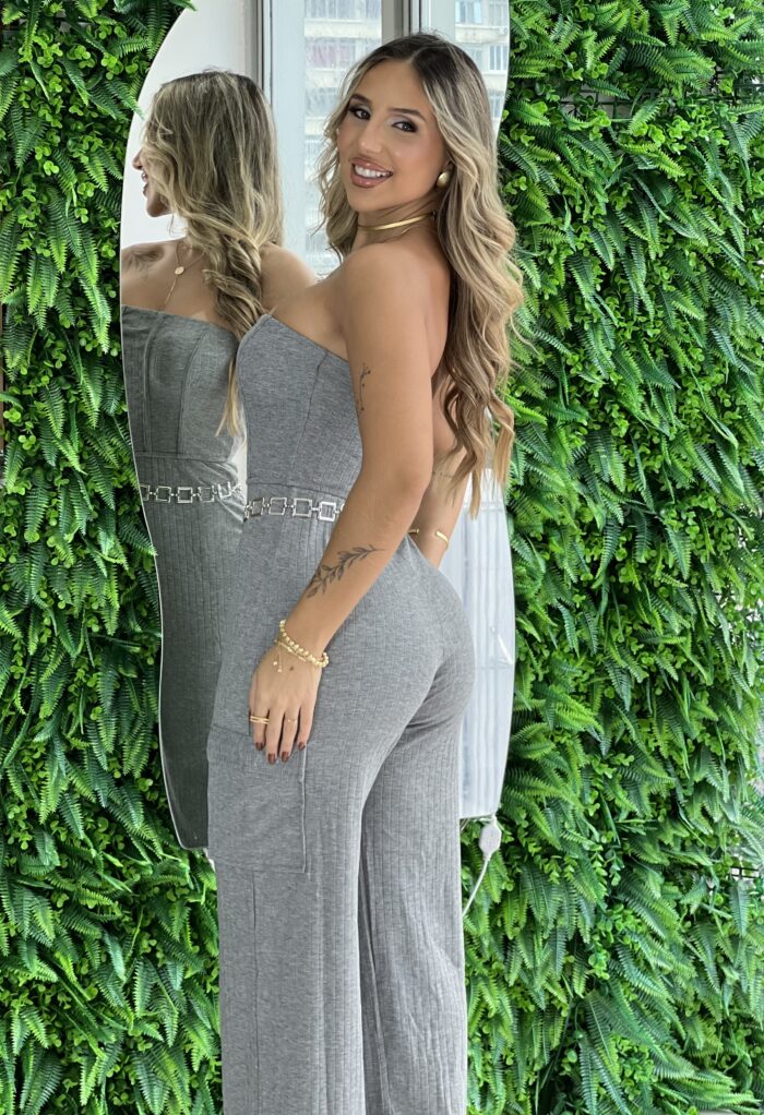 macacao longo adriely cinza macacao longo adriely cinza