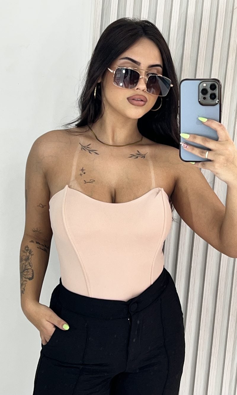 body poliamida paty nude