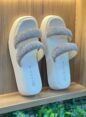 chinelo papete 2tiras off white ramarim 24 39207