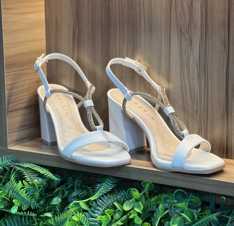 sandália salto strass off white ramarim 24 41201