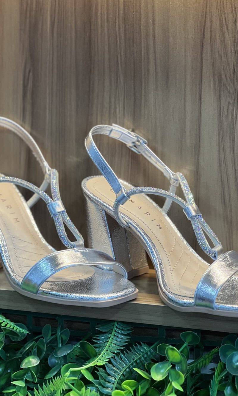 sandália salto strass prata ramarim 24 41201