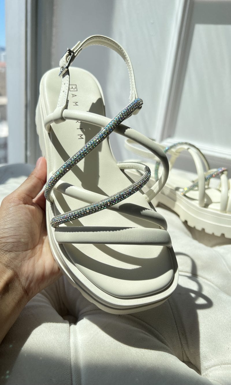sandália tratorada off white ramarim 24 38203 sandália tratorada off white ramarim 24 38203