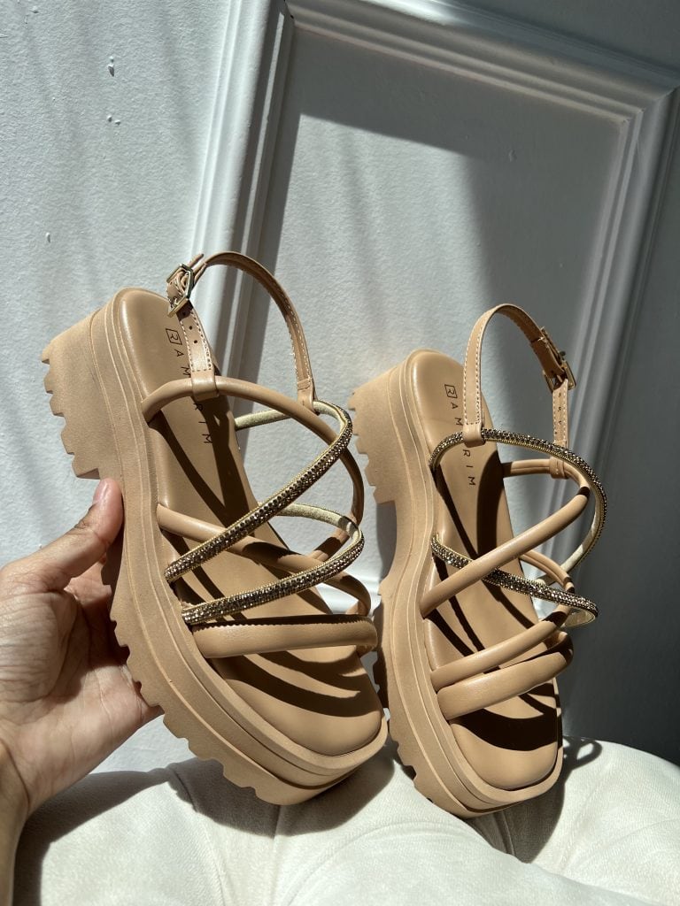 sandália tratorada bege ramarim 24 38203 sandália tratorada bege ramarim 24 38203