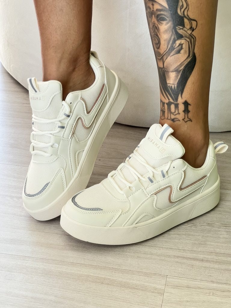 tênis crystal refletivo off white ramarim 24 83231 tênis crystal refletivo off white ramarim 24 83231