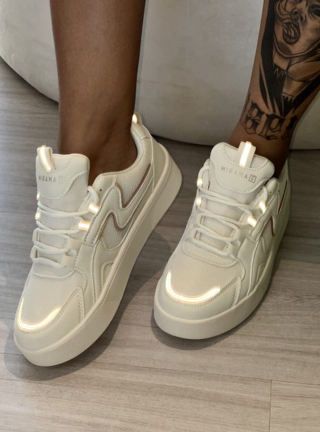 tênis crystal refletivo off white ramarim 24 83231