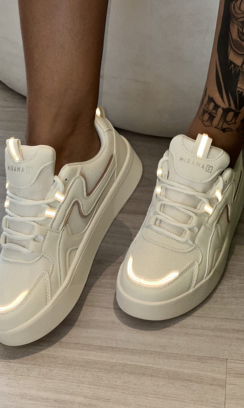 tênis crystal refletivo off white ramarim 24 83231