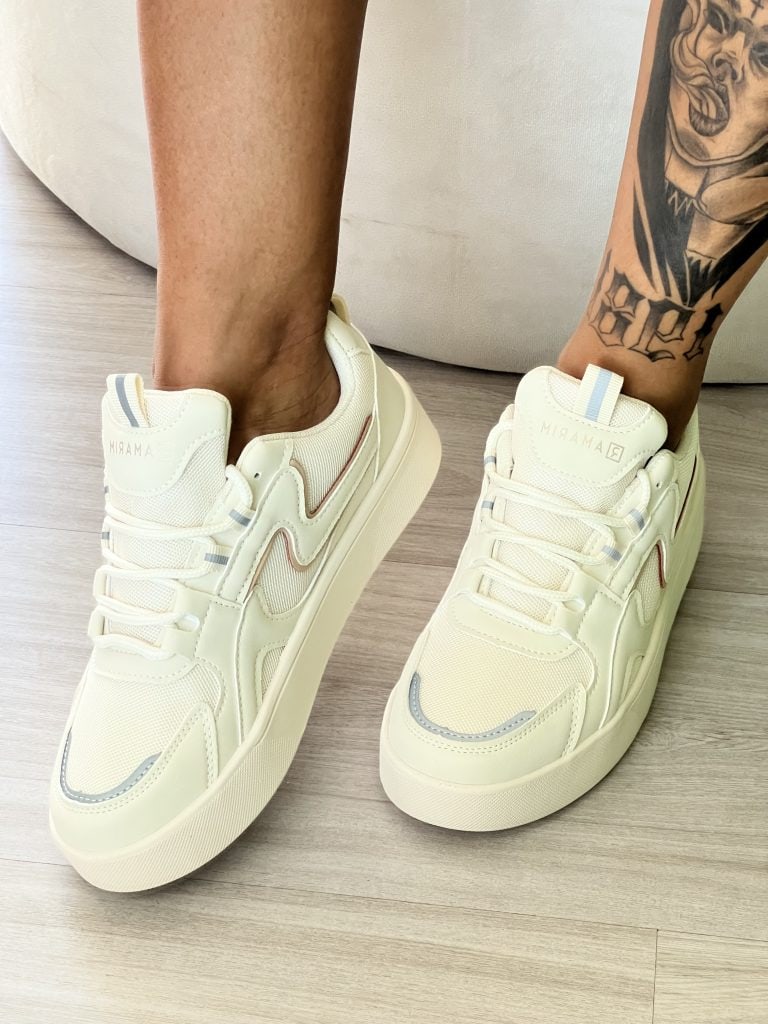 tênis crystal refletivo off white ramarim 24 83231 tênis crystal refletivo off white ramarim 24 83231