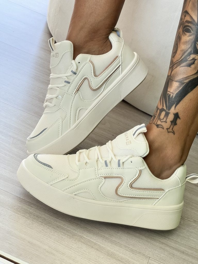 tênis crystal refletivo off white ramarim 24 83231 tênis crystal refletivo off white ramarim 24 83231