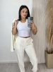 calça regina off white