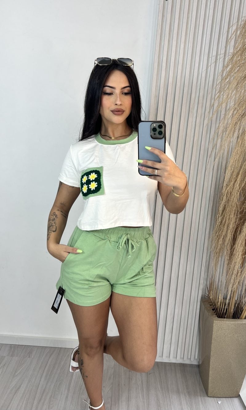 conjunto sté off/verde conjunto sté off/verde