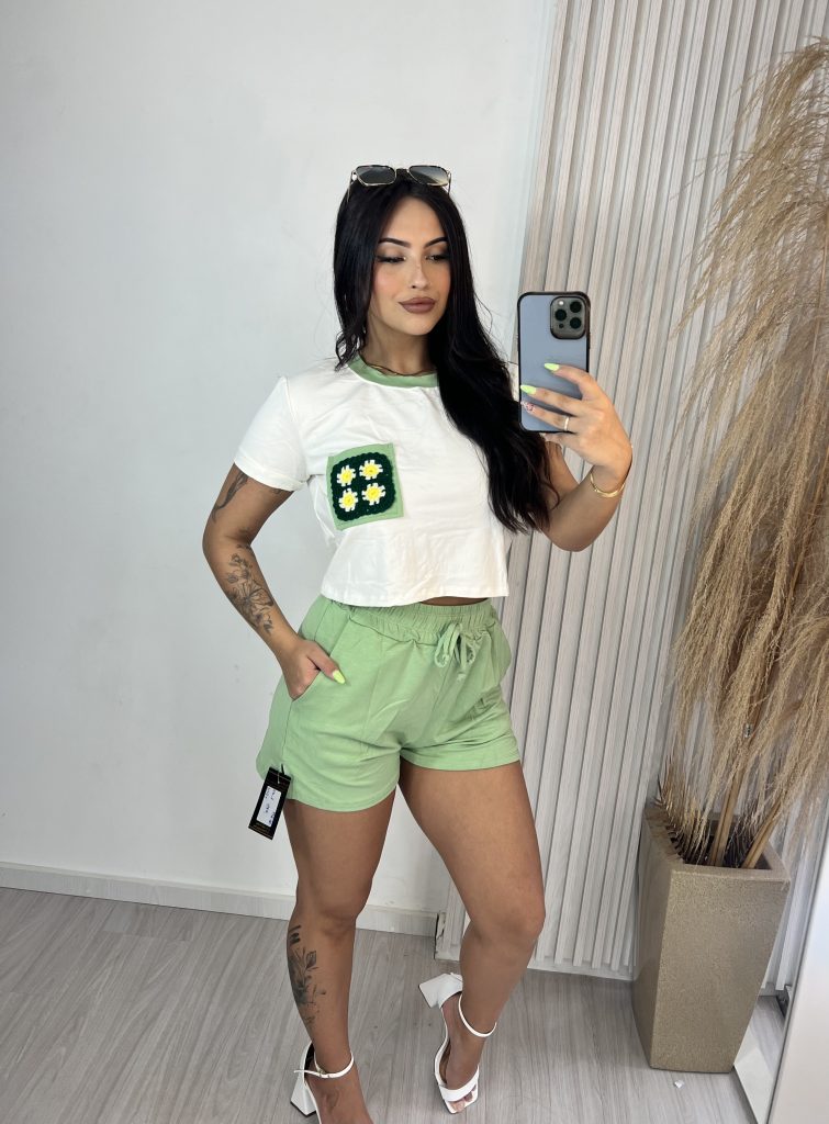 conjunto sté off/verde