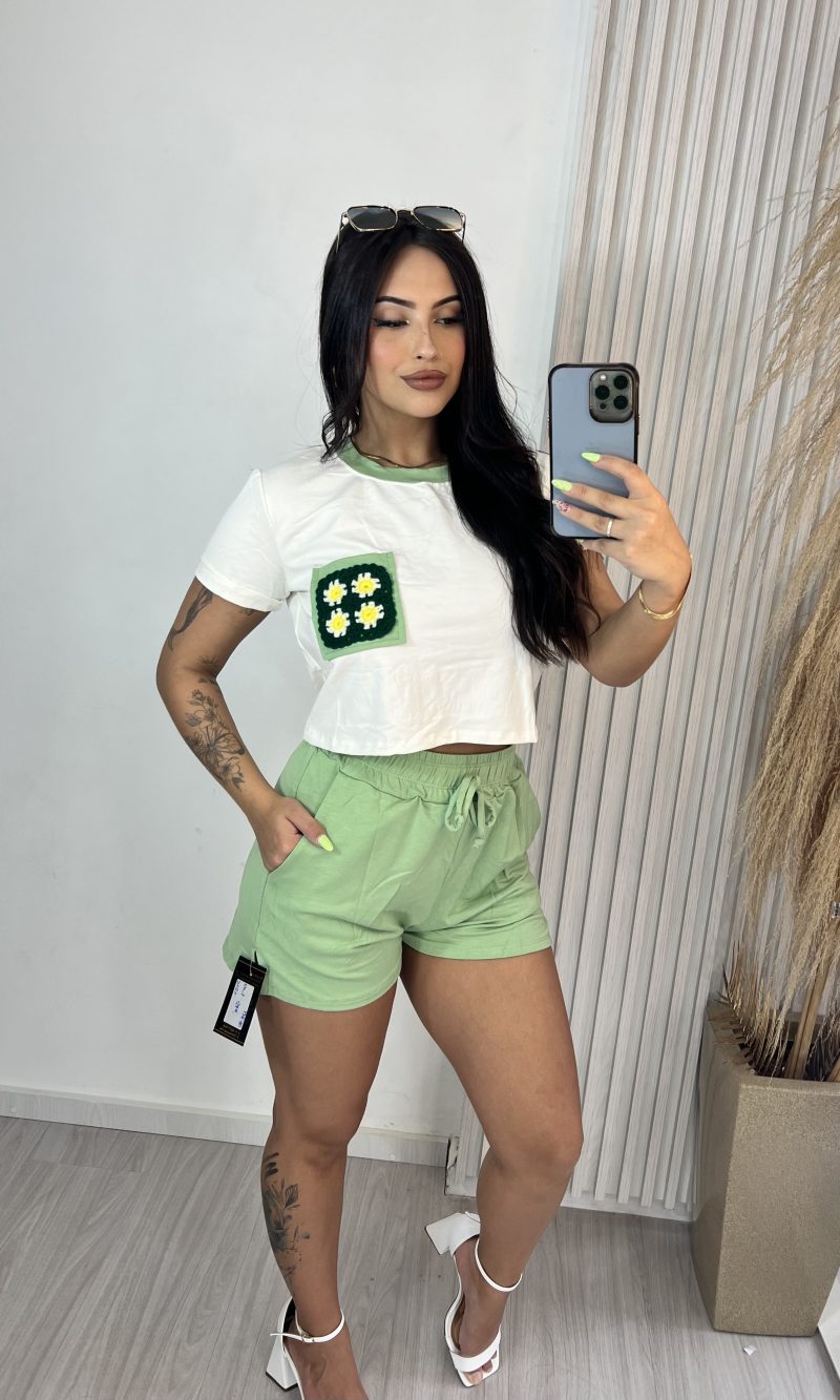 conjunto sté off/verde